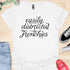 Easily distracted by frenchies - V1 - Elegant Swish T-Shirt